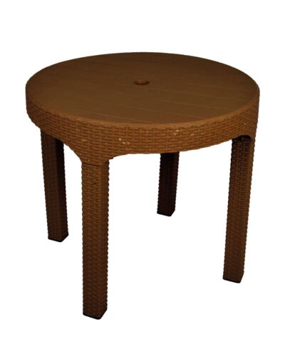 Safeer Fayrouz Round Table 80 Cm - Patio Table - Plastic Leg
