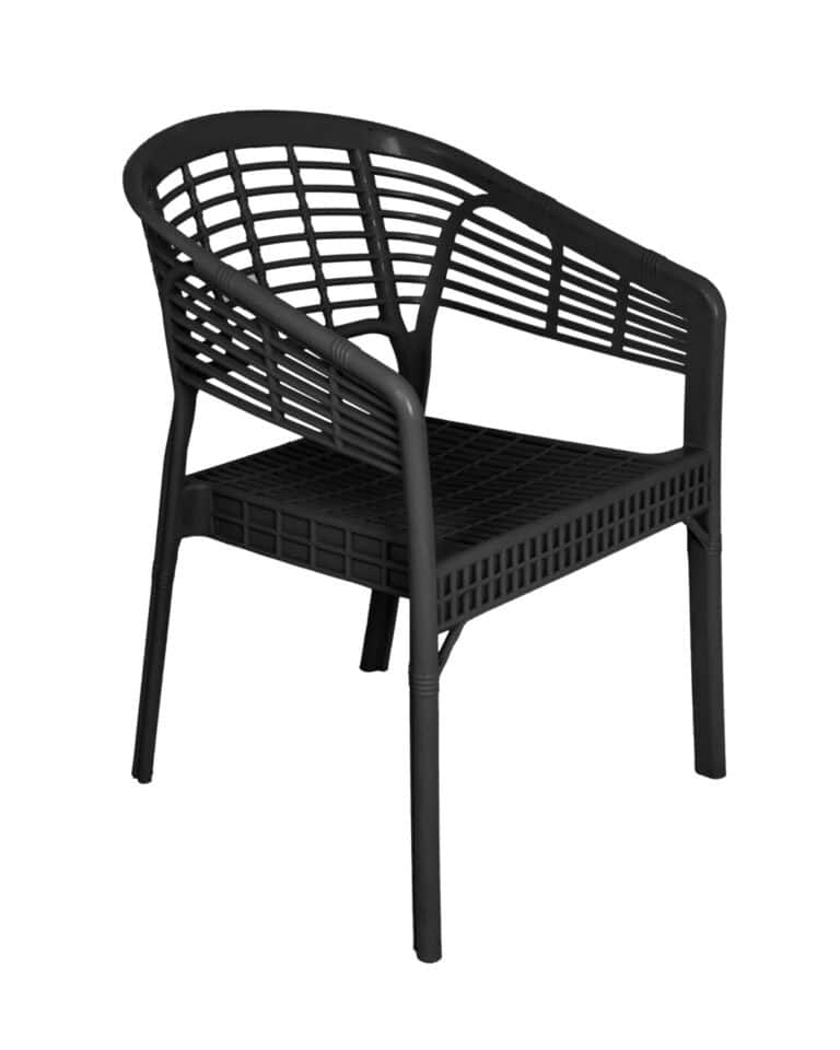 Safeer Crystal Chair - Armchair - Plastic Leg